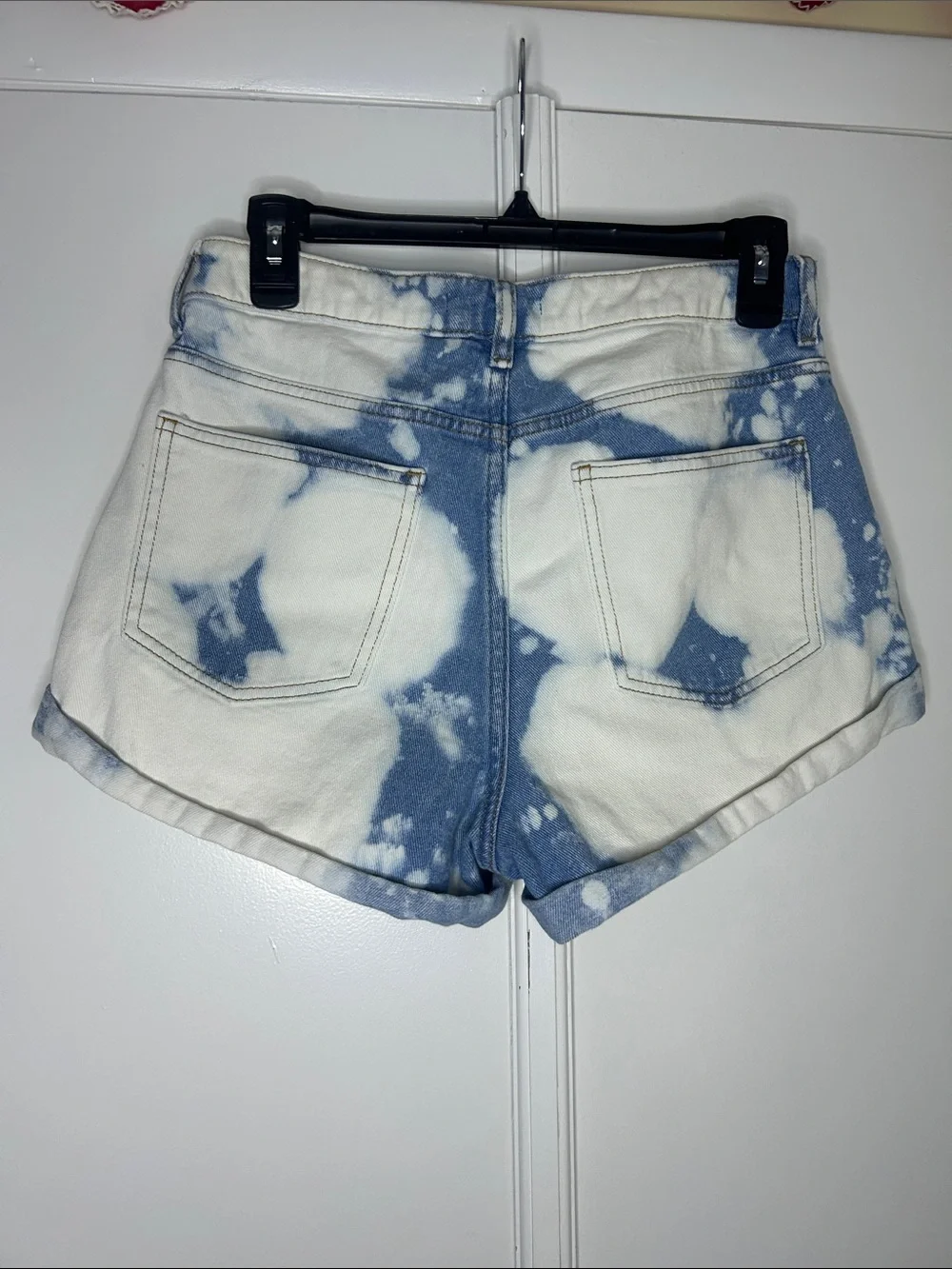 PacSun Tie Dye Mom Shorts - Denim